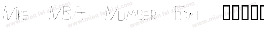 Nike NBA Number Font字体转换
